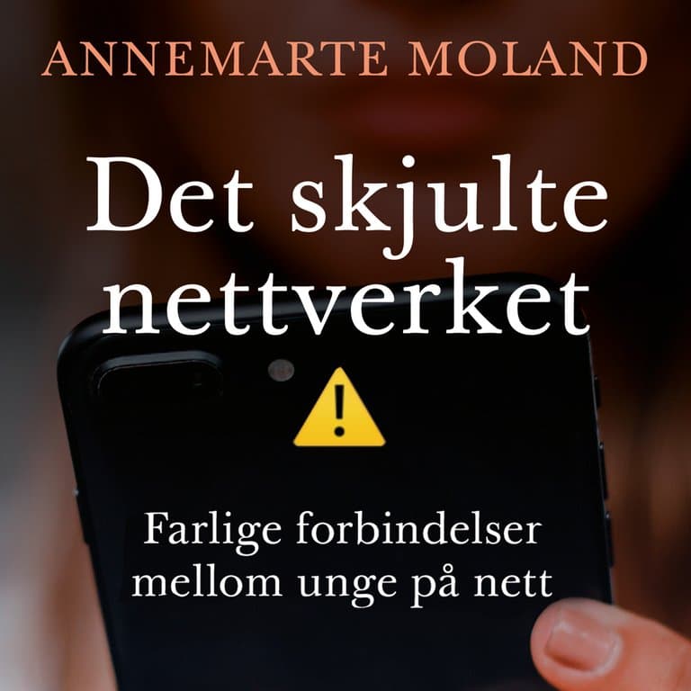 Omslag Det skjulte nettverket - Farlige forbindelser mellom unge på nett av Annemarte Moland (Lydbok)