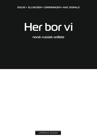 Omslag av "Her bor vi Norsk-russisk ordliste"