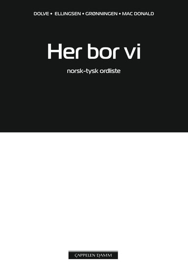 Omslag av "Her bor vi Norsk-tysk ordliste"