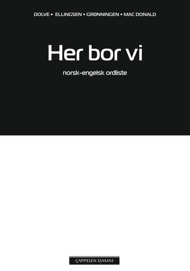 Her bor vi Norsk-engelsk ordliste