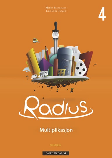 Omslag av "Radius Emnehefte 4 Multiplikasjon"