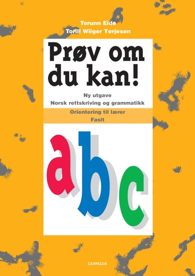 Omslag av "Prøv om du kan! Ny utgave Orientering til lærer"