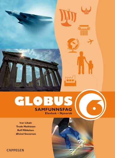 Omslag av "Globus Ny utgåve Samfunnsfag 6 Elevbok"