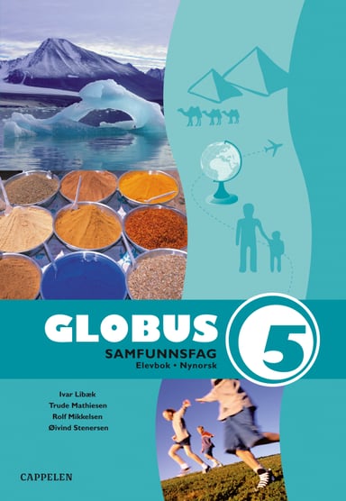 Omslag av "Globus Ny utgåve Samfunnsfag 5 Elevbok"