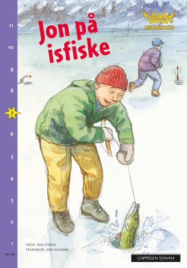 Omslag av "Damms leseunivers 1: Jon på isfiske"