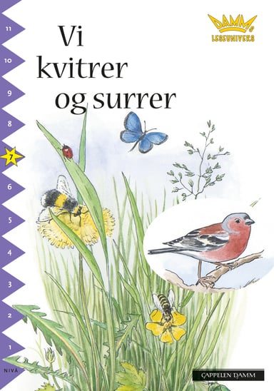 Omslag av "Damms leseunivers 1: Vi kvitrer og surrer"