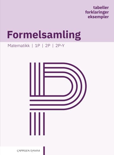 Formelsamling matematikk P