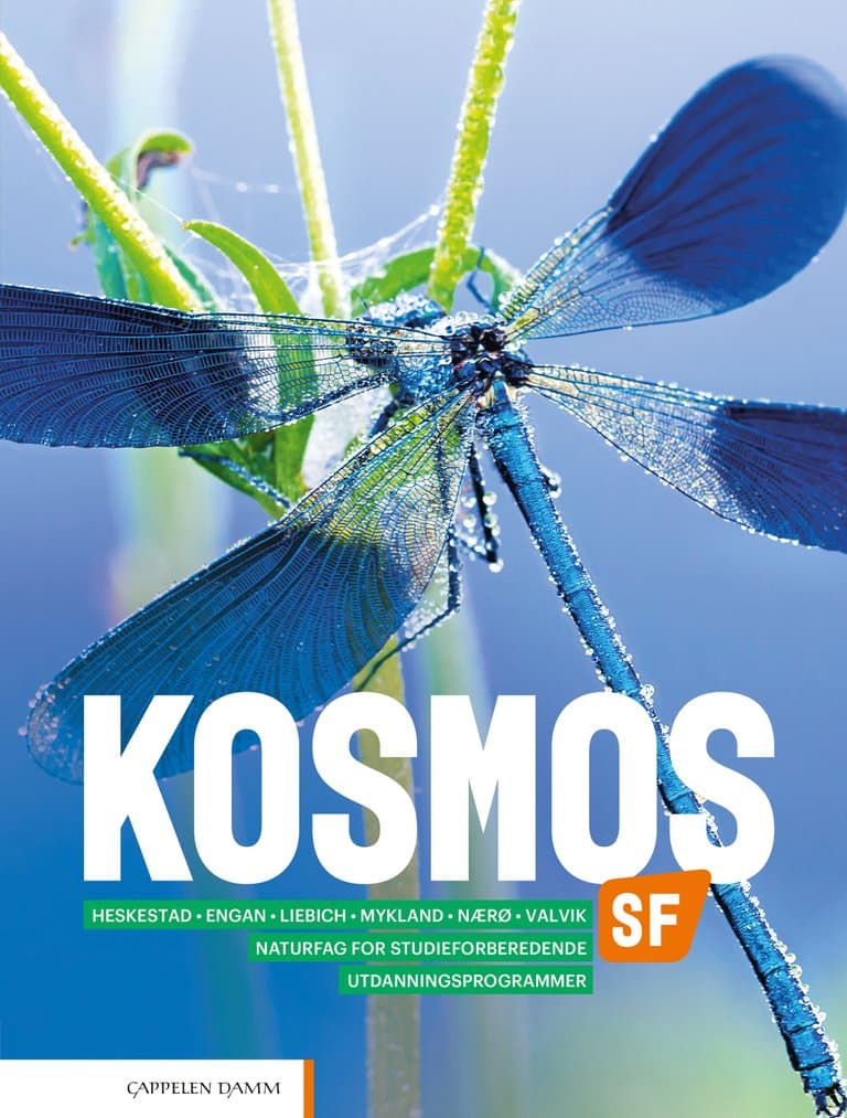 Omslag Kosmos SF (2020) av Heskestad, Engan, Liebich, Mykland, Nærø, Valvik (Heftet)