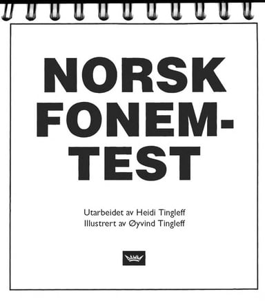Omslag av "Norsk Fonemtest"