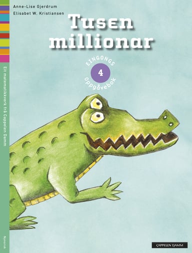 Omslag av "Tusen millionar 4 Oppgåvebok (eingongsbok)"