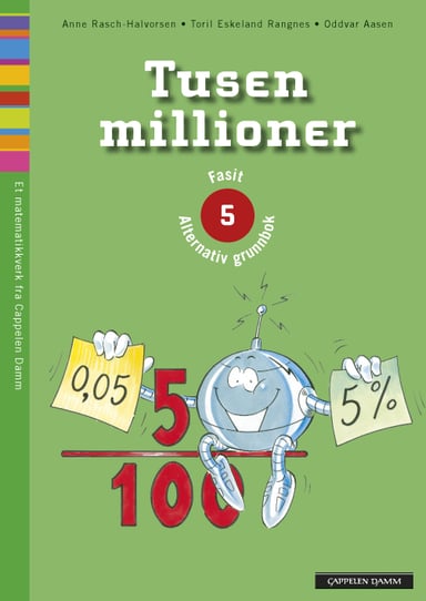 Omslag av "Tusen millioner 5 Fasit Alternativ grunnbok A og B"