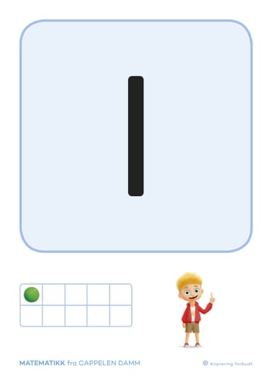 Matematikk 1-4 fra Cappelen Damm Tallkort
