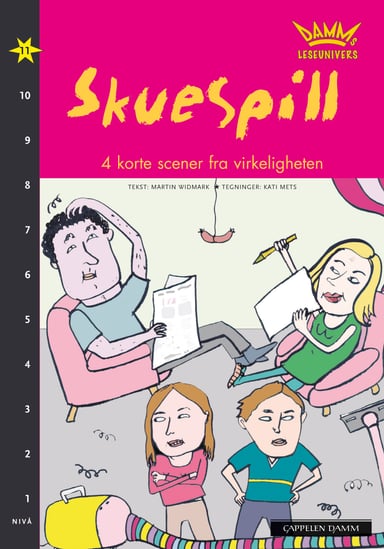 Omslag av "Damms leseunivers 1: Skuespill - 4 korte scener fra virkeligheten"