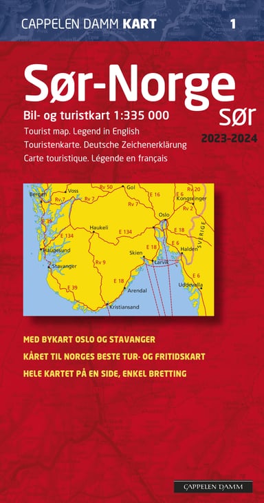 Omslag av "Sør-Norge sør 2023-2024 brettet (CK 1)"