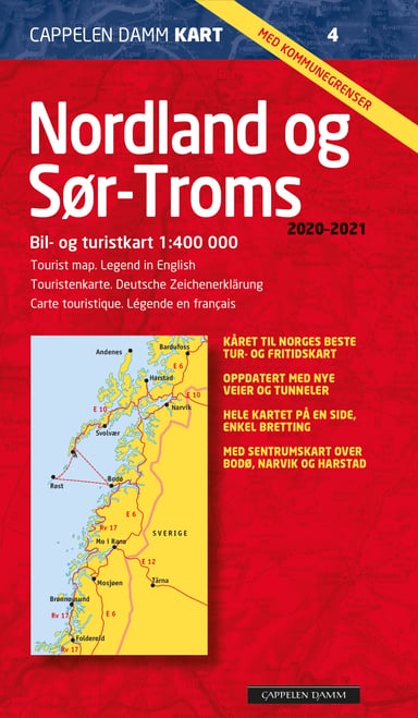 Omslag av "Nordland og sør-Troms 2021 brettet (CK 4)"