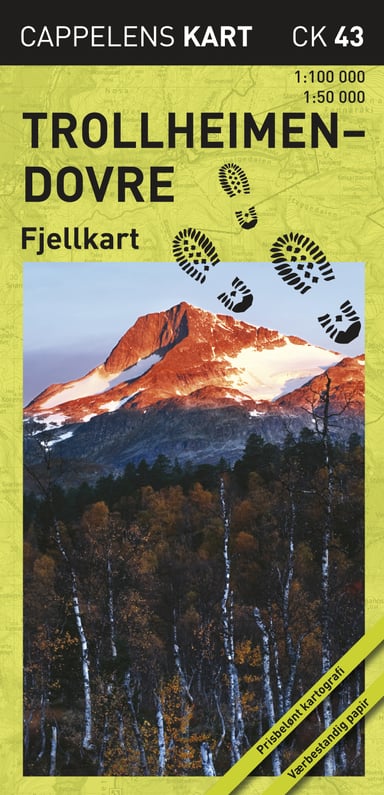 Omslag av "Trollheimen-Dovre fjellkart (CK 43)"