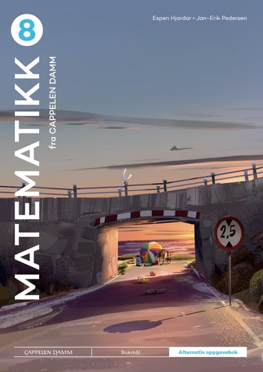 Omslag av "Matematikk 8 fra Cappelen Damm Alternativ oppgavebok"