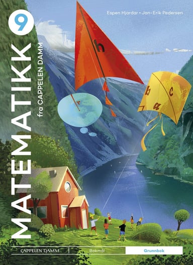 Omslag av "Matematikk 9 fra Cappelen Damm Grunnbok"