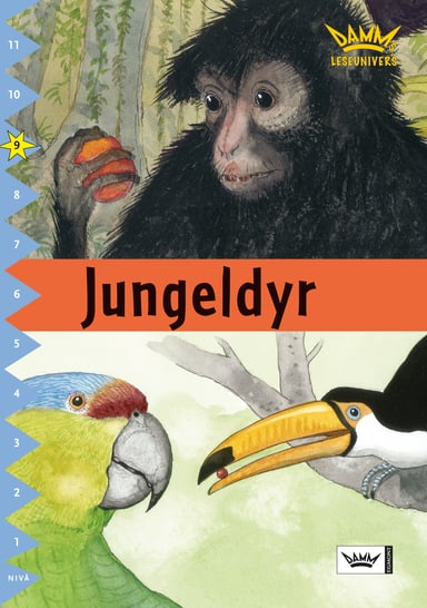 Omslag av "Damms leseunivers 1: Jungeldyr"