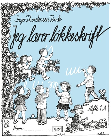 Omslag av "Jeg lærer løkkeskrift 1A bokmål"