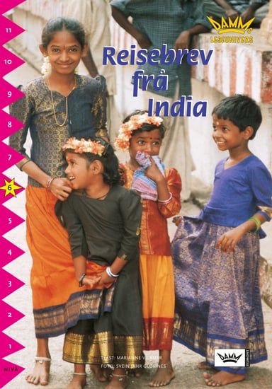 Omslag av "Damms leseunivers 1: Reisebrev frå India"