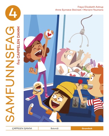 Omslag av "Samfunnsfag 4 fra Cappelen Damm Grunnbok"