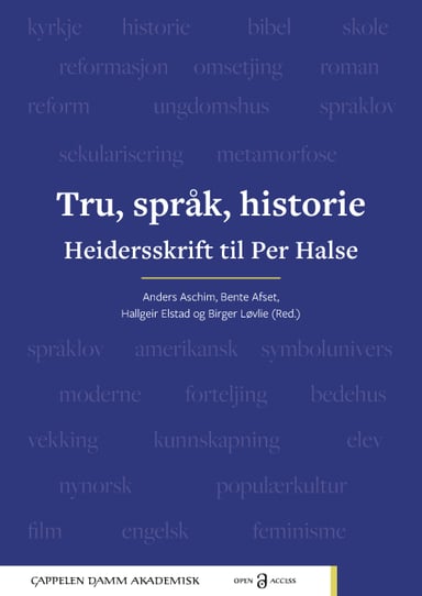 Omslag av "Tru, språk, historie"