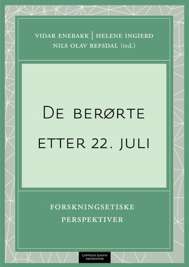 Omslag av "De berørte etter 22. juli"