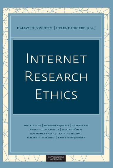 Omslag av "Internet Research Ethics"