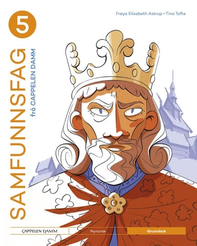 Omslag av "Samfunnsfag 5 frå Cappelen Damm Grunnbok"