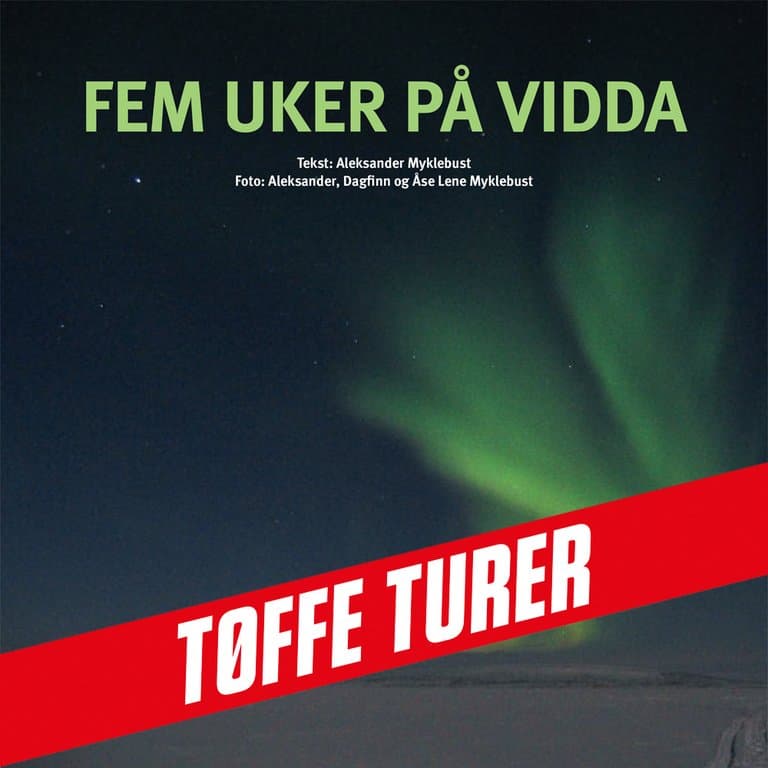 Omslag Fem uker på vidda av Aleksander Myklebust (Lydbok)