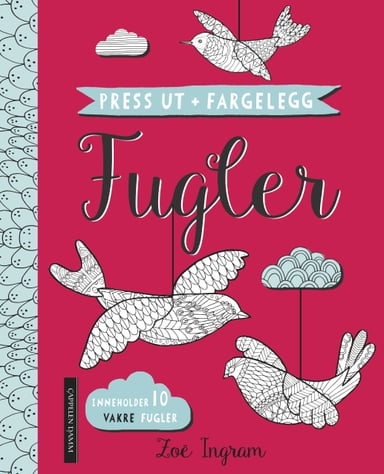 Omslag av "Press ut + fargelegg: Fugler"