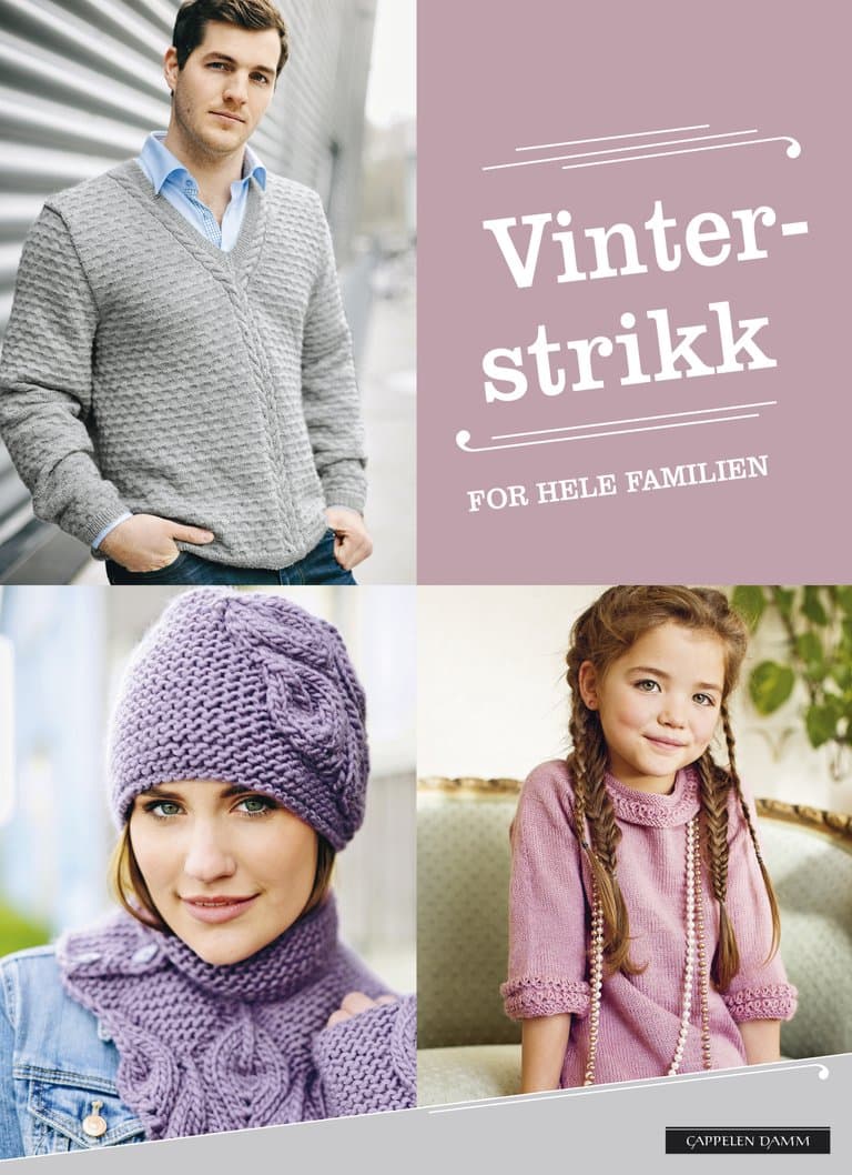 Omslag Vinterstrikk for hele familien (Innbundet)