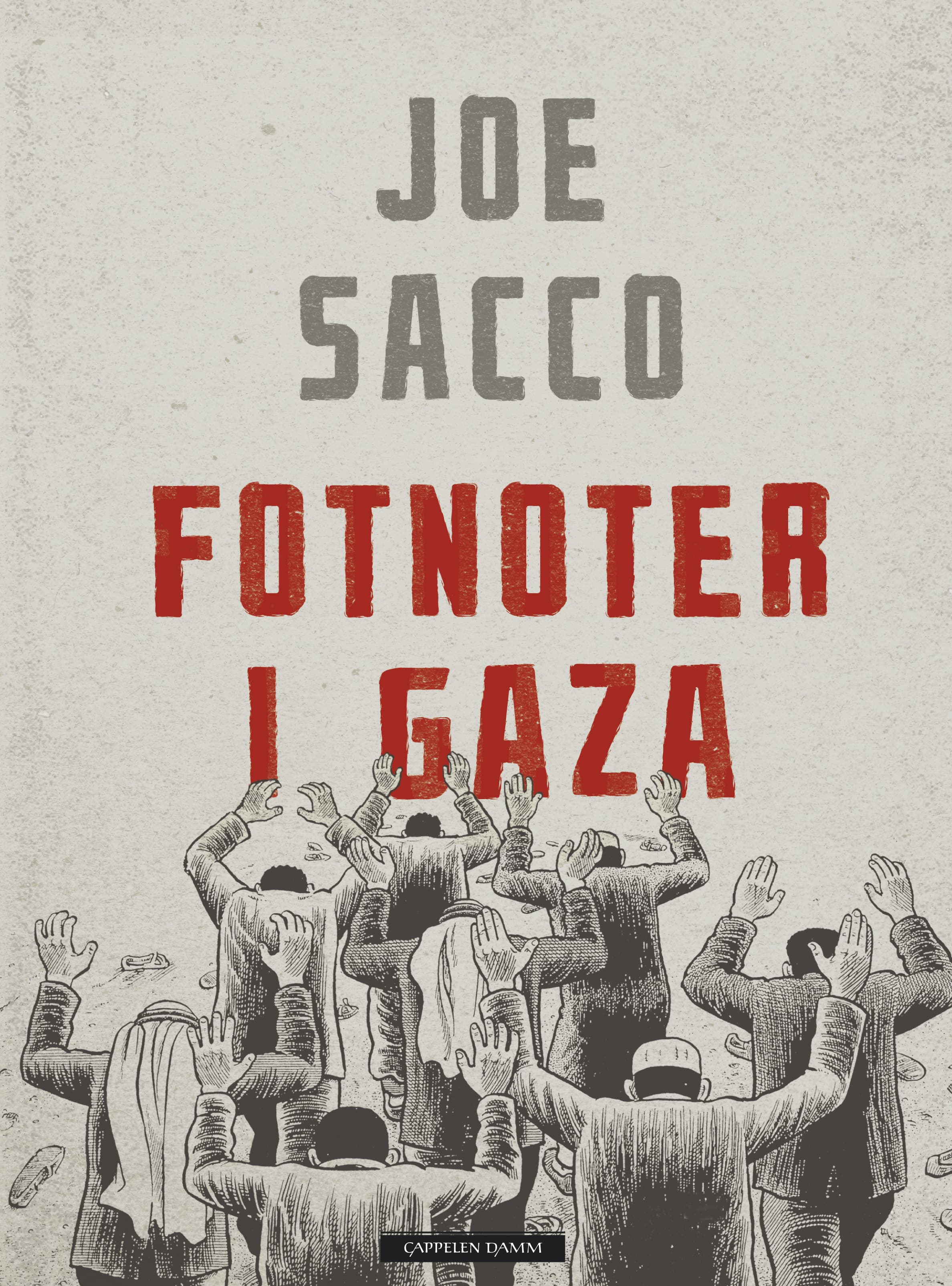 Omslag Fotnoter i Gaza av Joe Sacco (Innbundet)