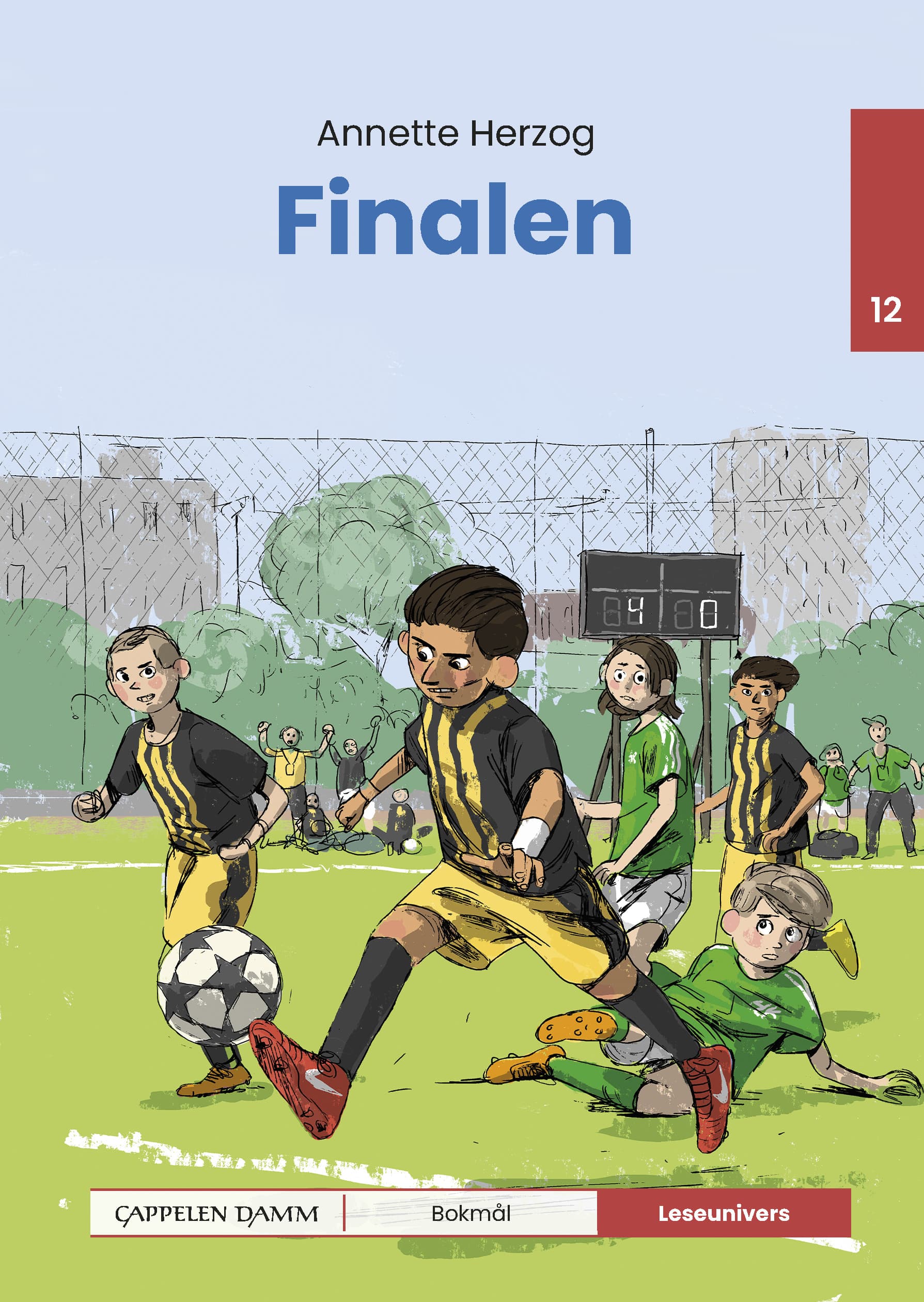 Omslag Leseunivers 12: Finalen av Annette Herzog (Innbundet)