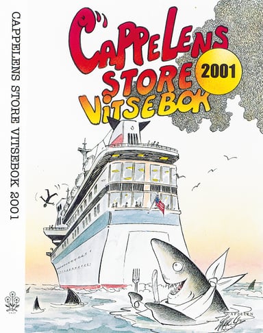 Omslag av "Cappelens store vitsebok 2001"