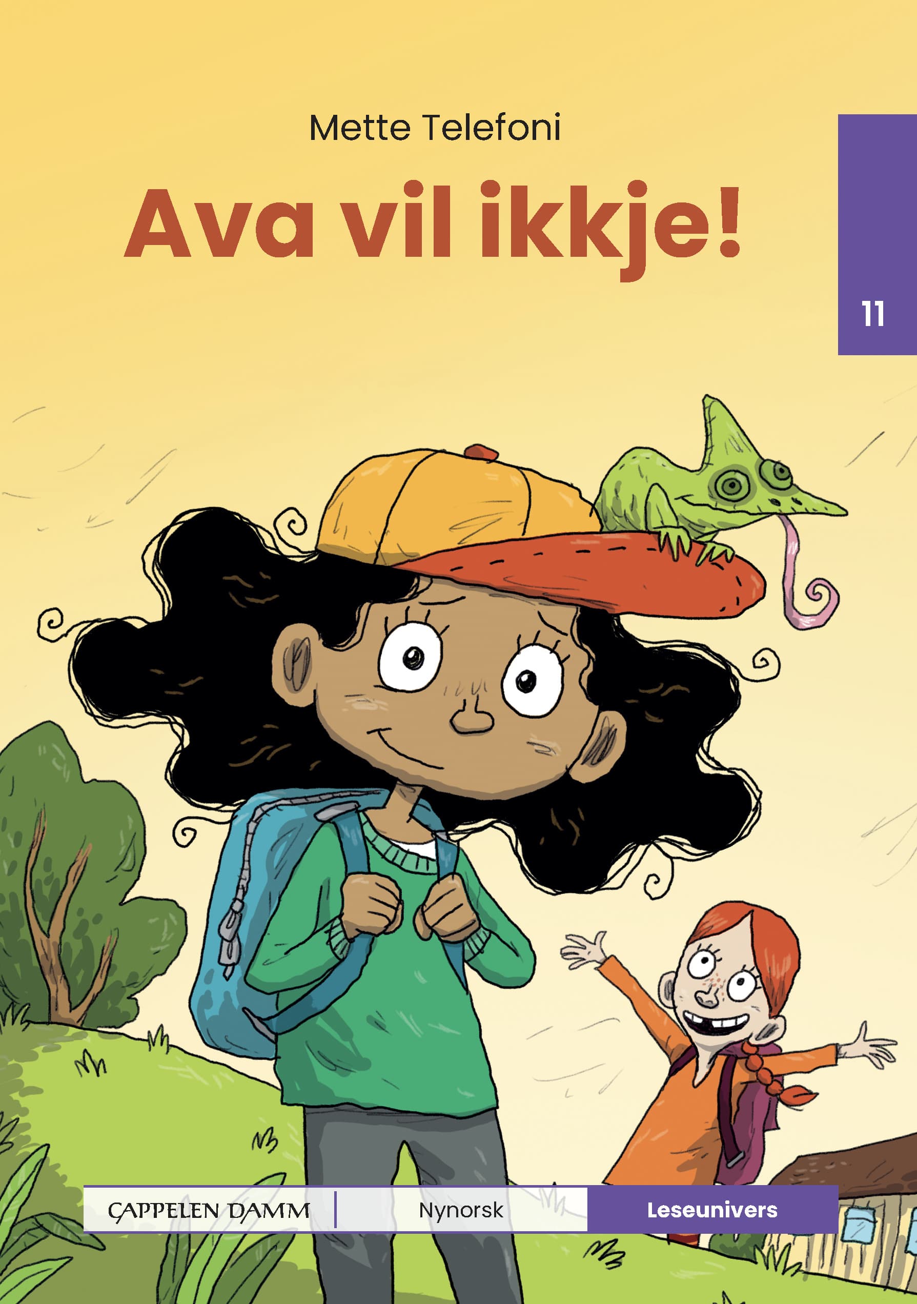 Omslag Leseunivers 11: Ava vil ikkje! av Mette Telefoni (Innbundet)