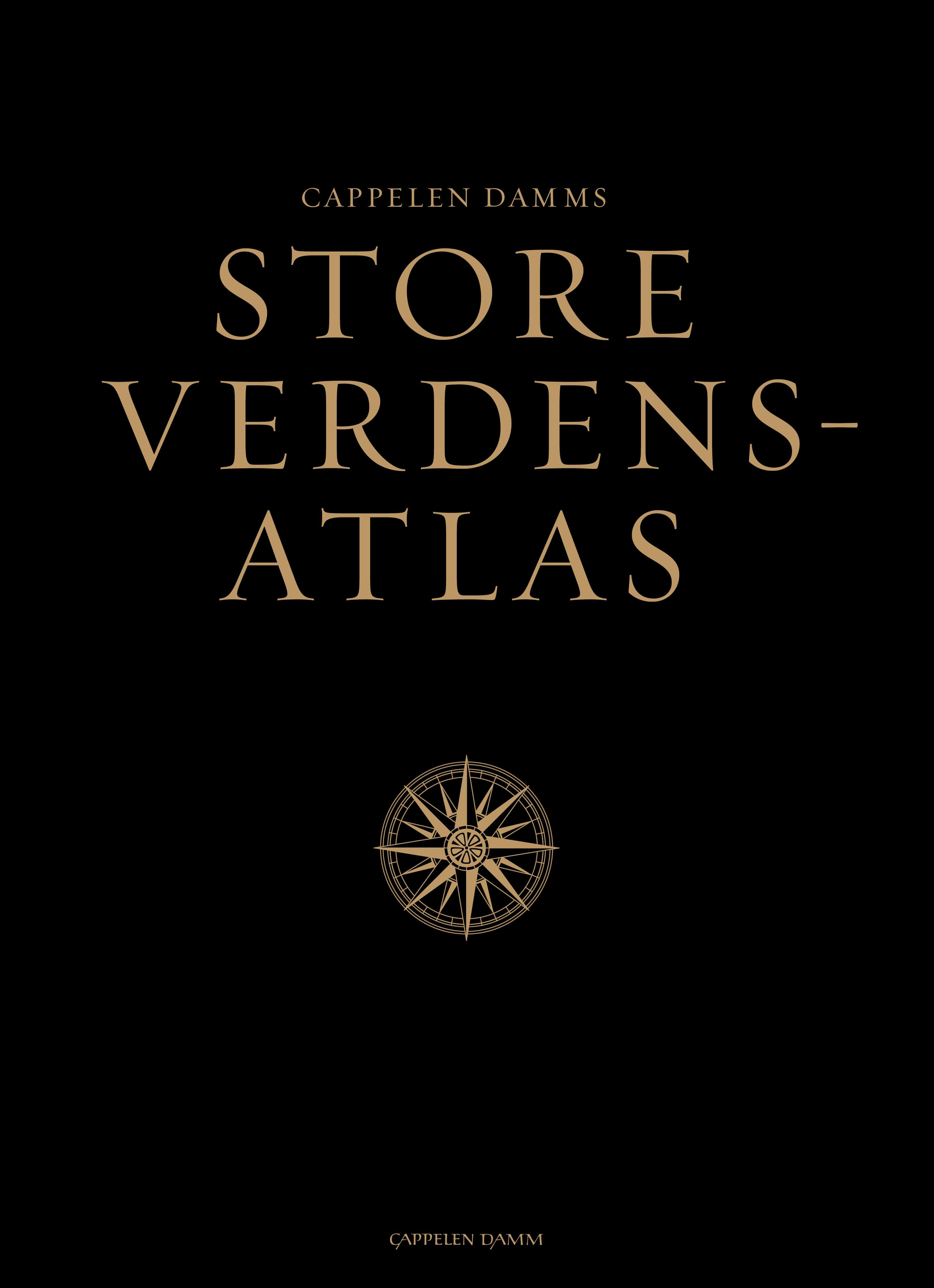 Omslag Cappelen Damms store verdensatlas (Innbundet)