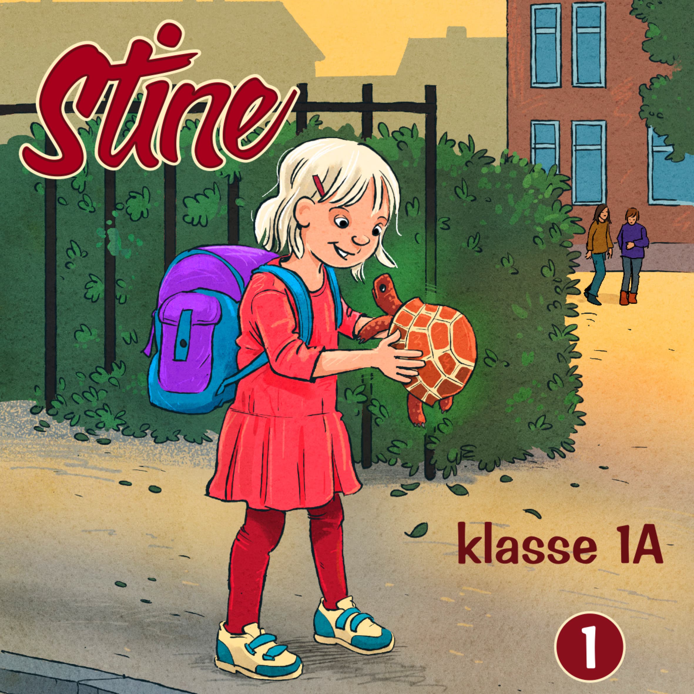 Omslag Stine klasse 1 A av Tania Kjeldset (Lydbok)