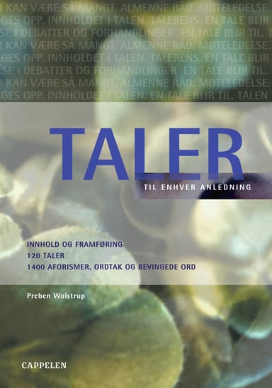Omslag av "Taler til enhver anledning"