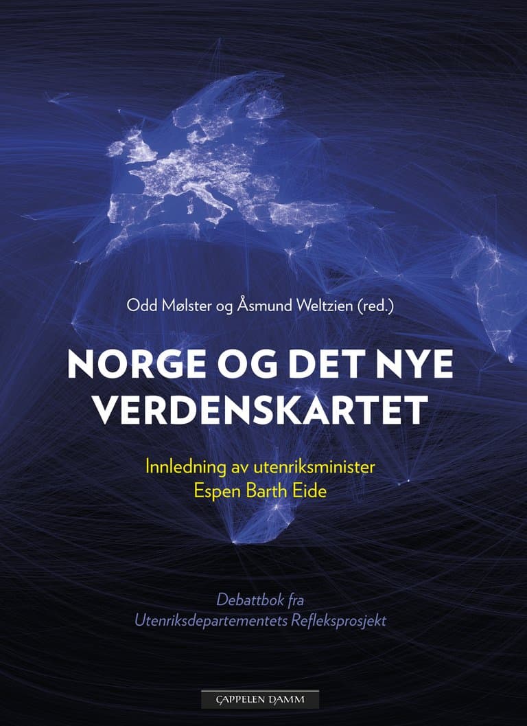 Omslag Norge og det nye verdenskartet av Åsmund Weltzien og Odd Mølster (Heftet)