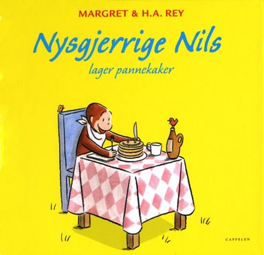 Omslag av "Nysgjerrige Nils lager pannekaker"