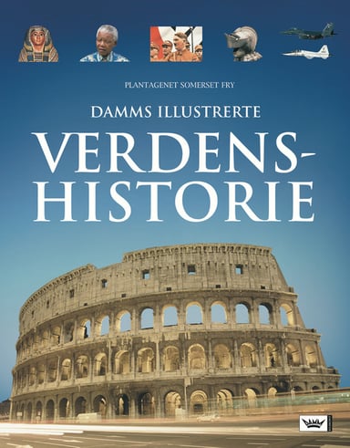 Omslag av "Damms illustrerte verdenshistorie"