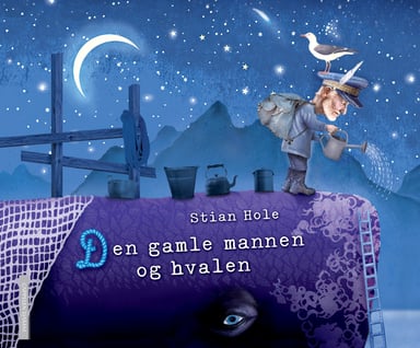 Omslag av "Den gamle mannen og hvalen"