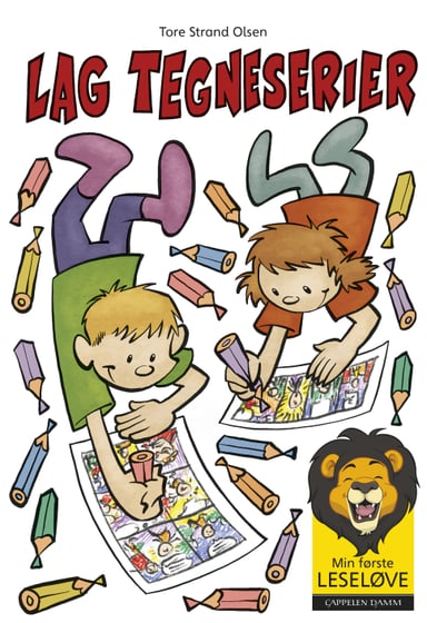 Omslag av "Min første leseløve - Lag tegneserier"