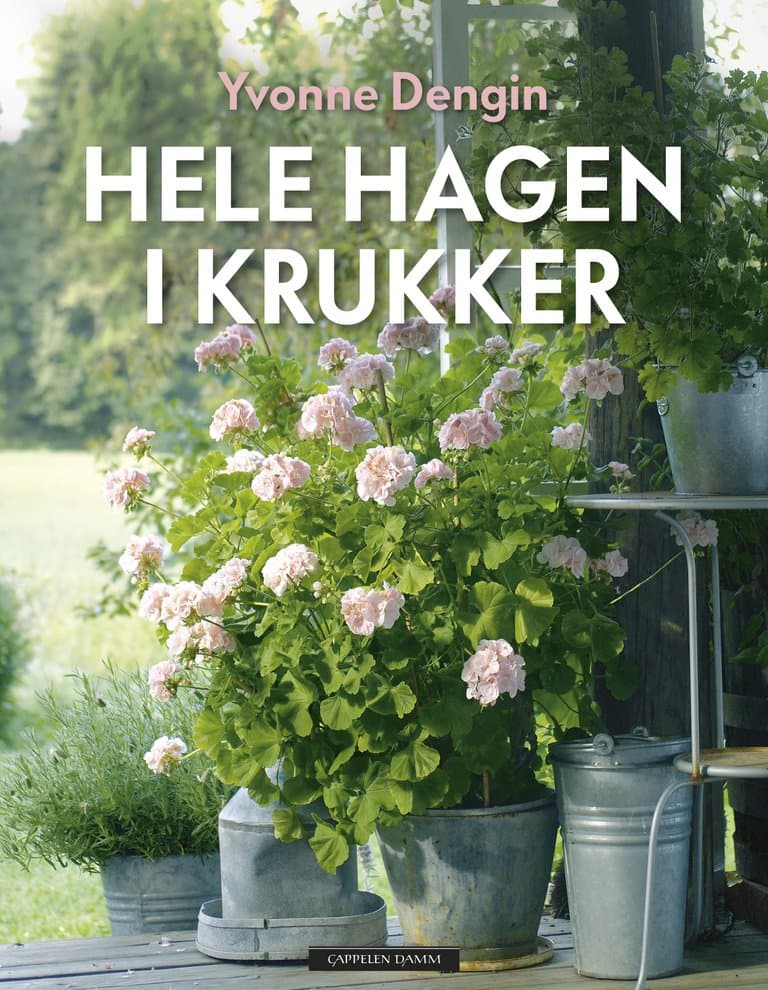 Omslag Hele hagen i krukker av Yvonne Dengin (Innbundet)