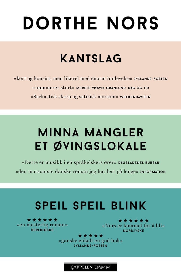 Omslag Kantslag - Minna mangler et øvingslokale - Speil speil blink av Dorthe Nors (Heftet)
