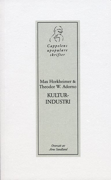 Omslag av "Kulturindustri"