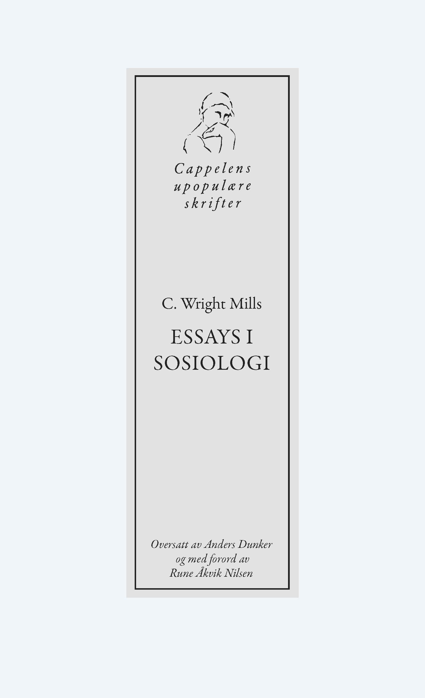 Omslag Essays i sosiologi av C. Wright Mills (Heftet)