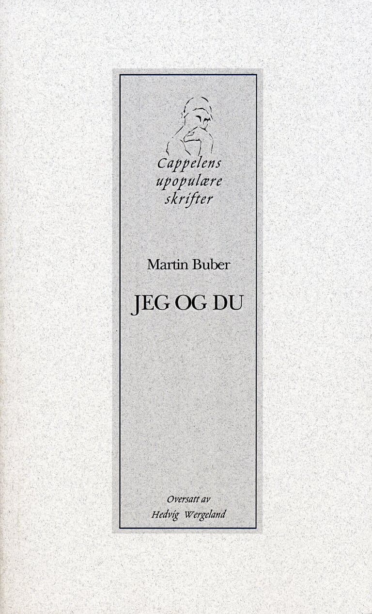 Omslag Jeg og du av Martin Buber (Heftet)